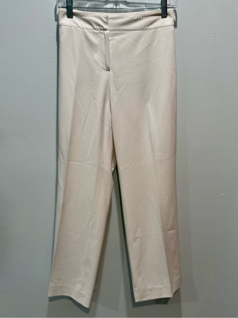 Talbots Heritage Petites Ivory Ankle Pants Size 12P Career Stretch